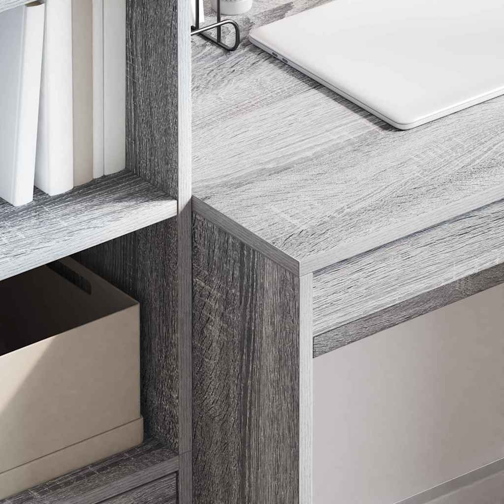vidaXL Bureau Grijs Sonoma 80 x 50 x 76 cm