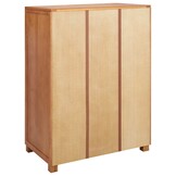 vidaXL Kledingkast met opslag Bruin 80 x 50 x 115 cm Massief Eikenhout