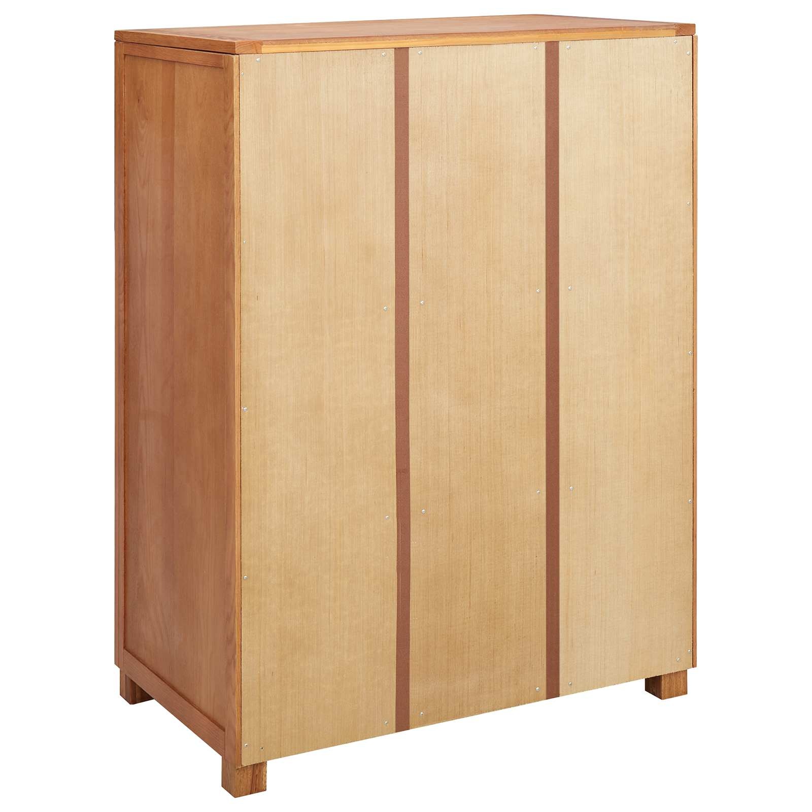 vidaXL Kledingkast met opslag Bruin 80 x 50 x 115 cm Massief Eikenhout