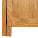 vidaXL Kledingkast met opslag Bruin 80 x 50 x 115 cm Massief Eikenhout