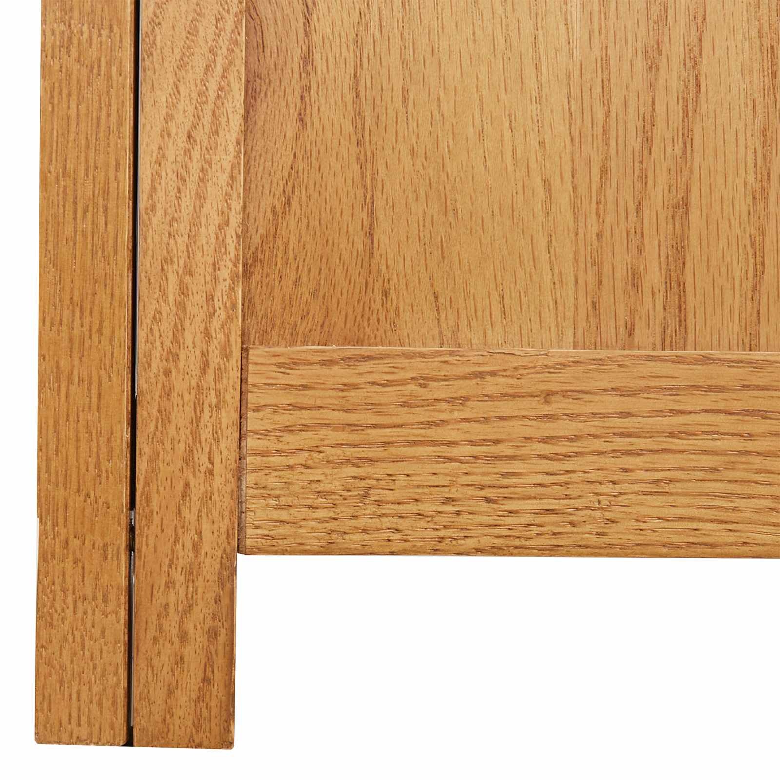 vidaXL Kledingkast met opslag Bruin 80 x 50 x 115 cm Massief Eikenhout