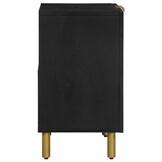 vidaXL Wastafelkast 62x33x58 cm bewerkt hout zwart