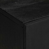 vidaXL Wastafelkast 62x33x58 cm bewerkt hout zwart