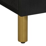 vidaXL Wastafelkast 62x33x58 cm bewerkt hout zwart