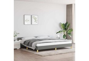 Donkergrijs Bedframe van Stof 200x200 cm met 34% Korting