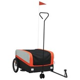 Fietskar 45 kg Zwart/Oranje - Ideaal voor Transport