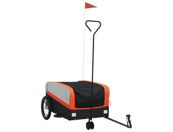 Fietskar 45 kg Zwart/Oranje - Ideaal voor Transport