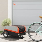 Fietskar 45 kg Zwart/Oranje - Ideaal voor Transport