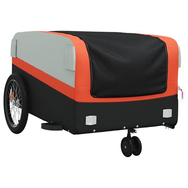 Fietskar 45 kg Zwart/Oranje - Ideaal voor Transport