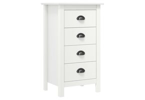Grenen Dressoir Hill Wit - 46x35x80 cm - 34% Korting