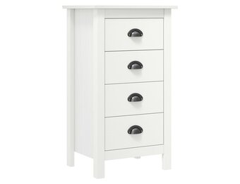 Grenen Dressoir Hill Wit - 46x35x80 cm - 34% Korting