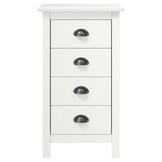 Grenen Dressoir Hill Wit - 46x35x80 cm - 34% Korting