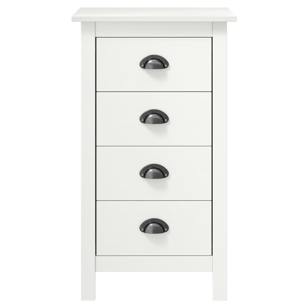 Grenen Dressoir Hill Wit - 46x35x80 cm - 34% Korting