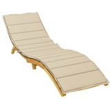 Ligbedkussen Beige Oxford Stof 200x60x3 cm - 33% Korting