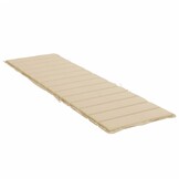 Ligbedkussen Beige Oxford Stof 200x60x3 cm - 33% Korting
