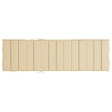 Ligbedkussen Beige Oxford Stof 200x60x3 cm - 33% Korting