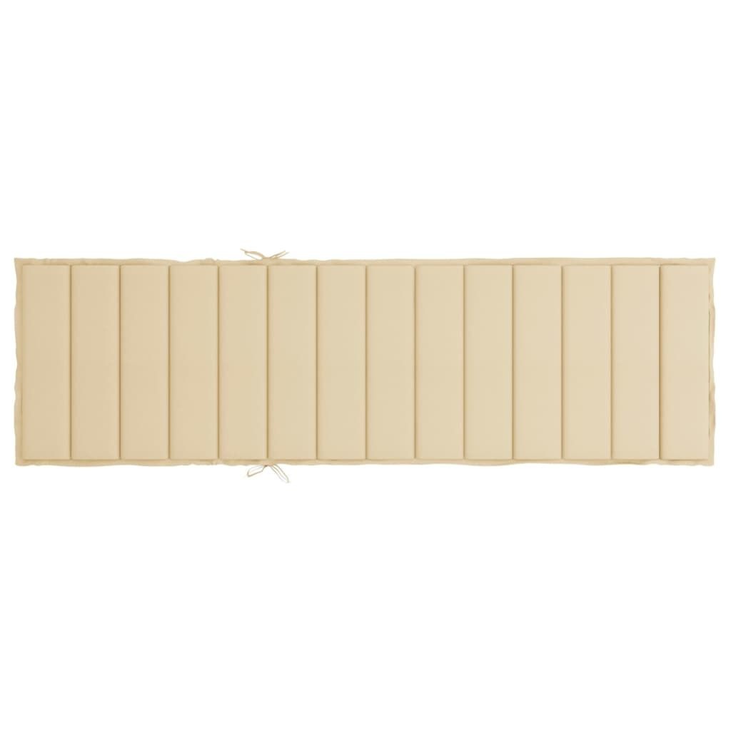 Ligbedkussen Beige Oxford Stof 200x60x3 cm - 33% Korting