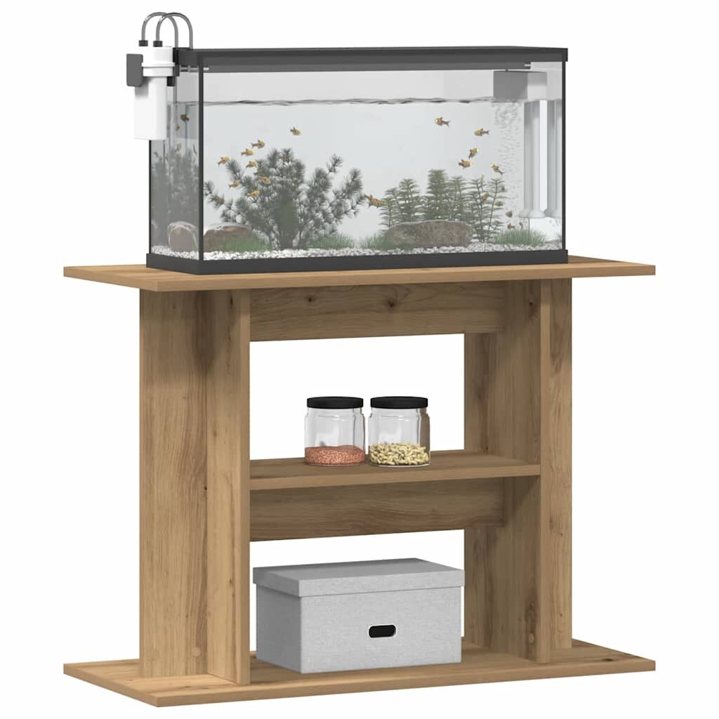 Aquariumstandaard Eikenhout 80x35x60 cm - 34% Korting