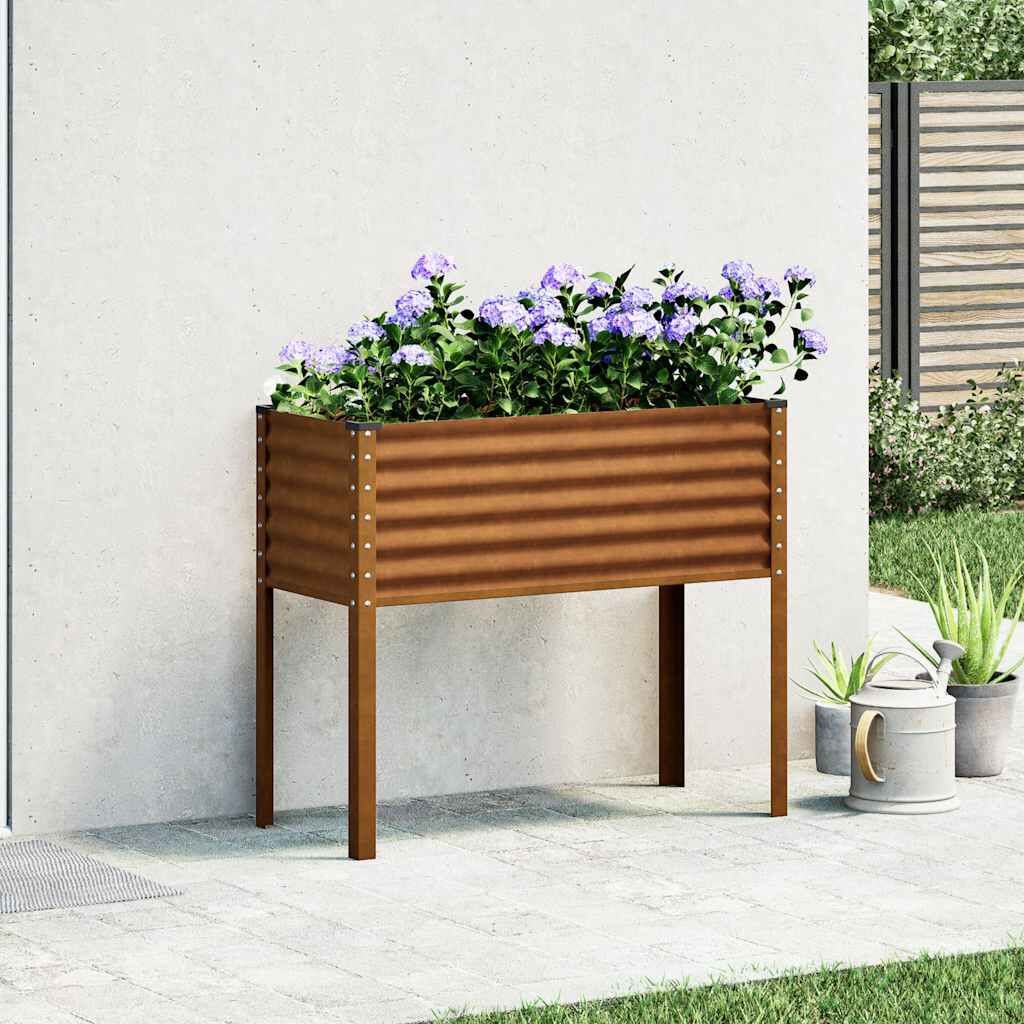 Plantenbak Staal 100x45x90 cm - Weerbestendig & Ruim (52% Korting)