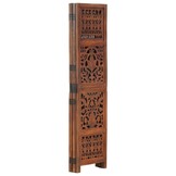 Kamerscherm 5 panelen 200x165 cm Mangohout Bruin (55% Korting)