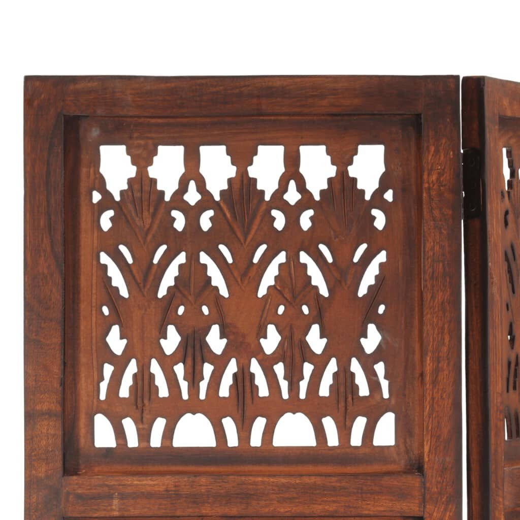 Kamerscherm 5 panelen 200x165 cm Mangohout Bruin (55% Korting)