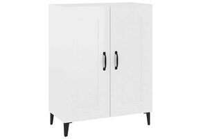 Dressoir 69,5x34x90 cm bewerkt hout hoogglans wit - 53% korting