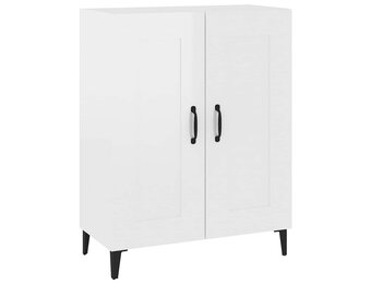 Dressoir 69,5x34x90 cm bewerkt hout hoogglans wit - 53% korting