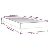 Zwart Bedframe van Stof 90x190 cm - 34% Korting