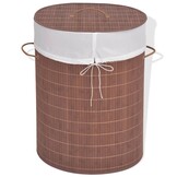 VidaXL Wasmand Ovaal Bamboe Bruin 32% Korting