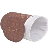 VidaXL Wasmand Ovaal Bamboe Bruin 32% Korting