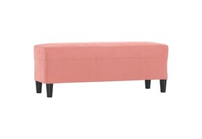 Roze Fluweel Bankje 100cm - 34% Korting!