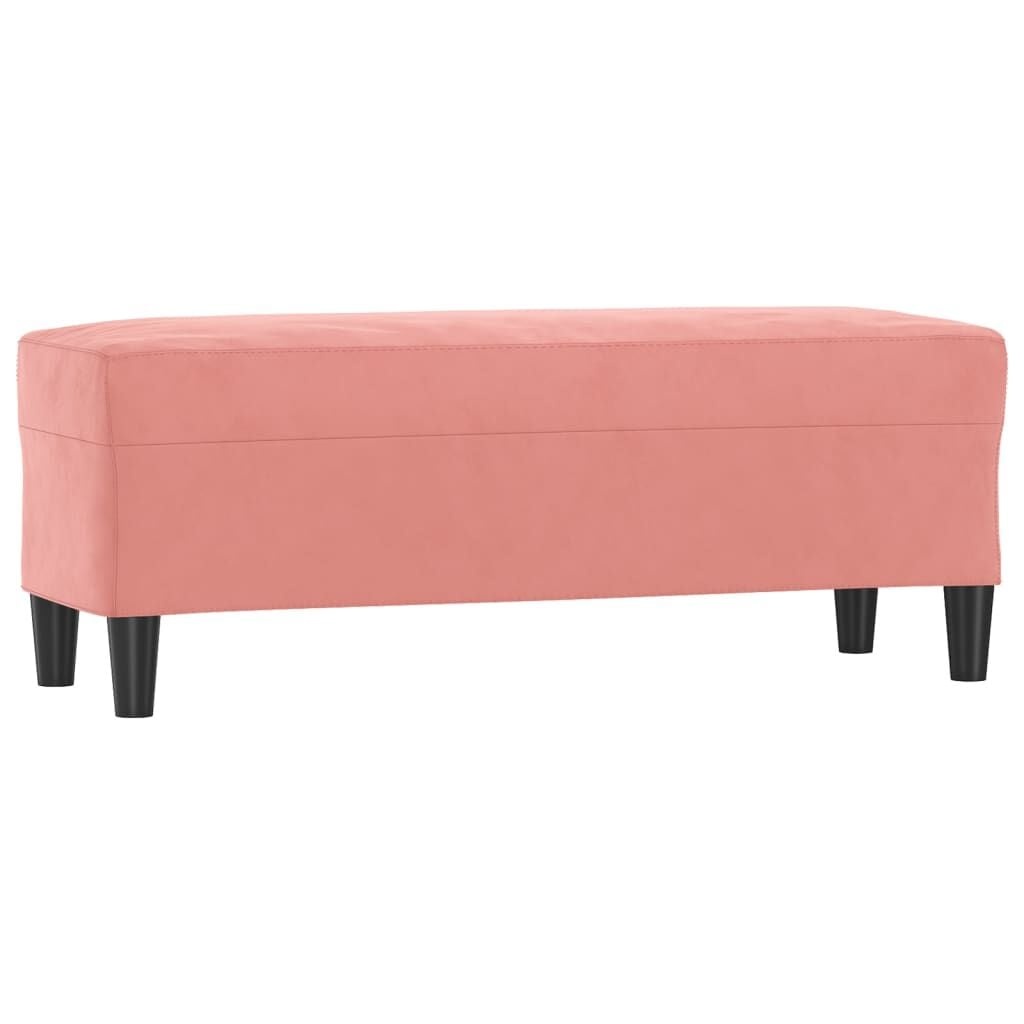 Roze Fluweel Bankje 100cm - 34% Korting!