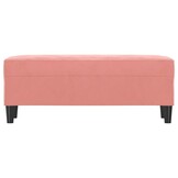 Roze Fluweel Bankje 100cm - 34% Korting!