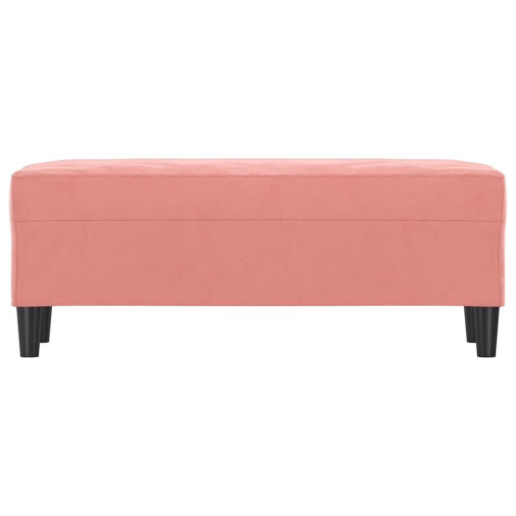 Roze Fluweel Bankje 100cm - 34% Korting!
