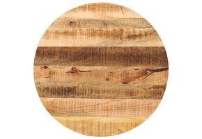 Rond Tafelblad Mangohout Massief Ø 90 cm - 35% Korting