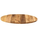 Rond Tafelblad Mangohout Massief Ø 90 cm - 35% Korting