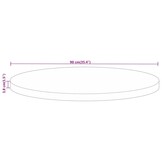 Rond Tafelblad Mangohout Massief Ø 90 cm - 35% Korting