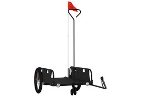 VidaXL Fietstrailer met Oxford Stof en IJzer Frame - Zwart (34% Korting)
