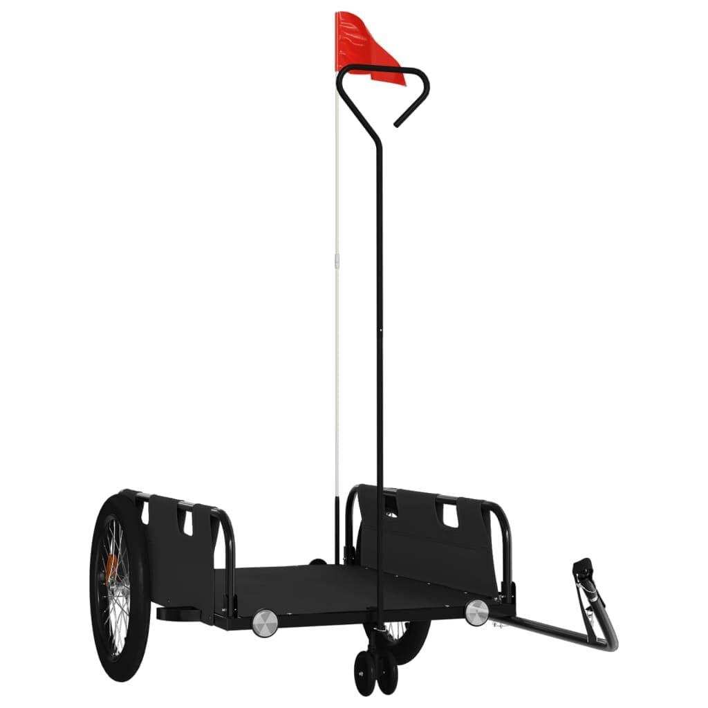 VidaXL Fietstrailer met Oxford Stof en IJzer Frame - Zwart (34% Korting)