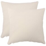 vidaXL Kussenloop HEERLEN Crèmekleurig Bouclé 80x80 cm - 32% Korting