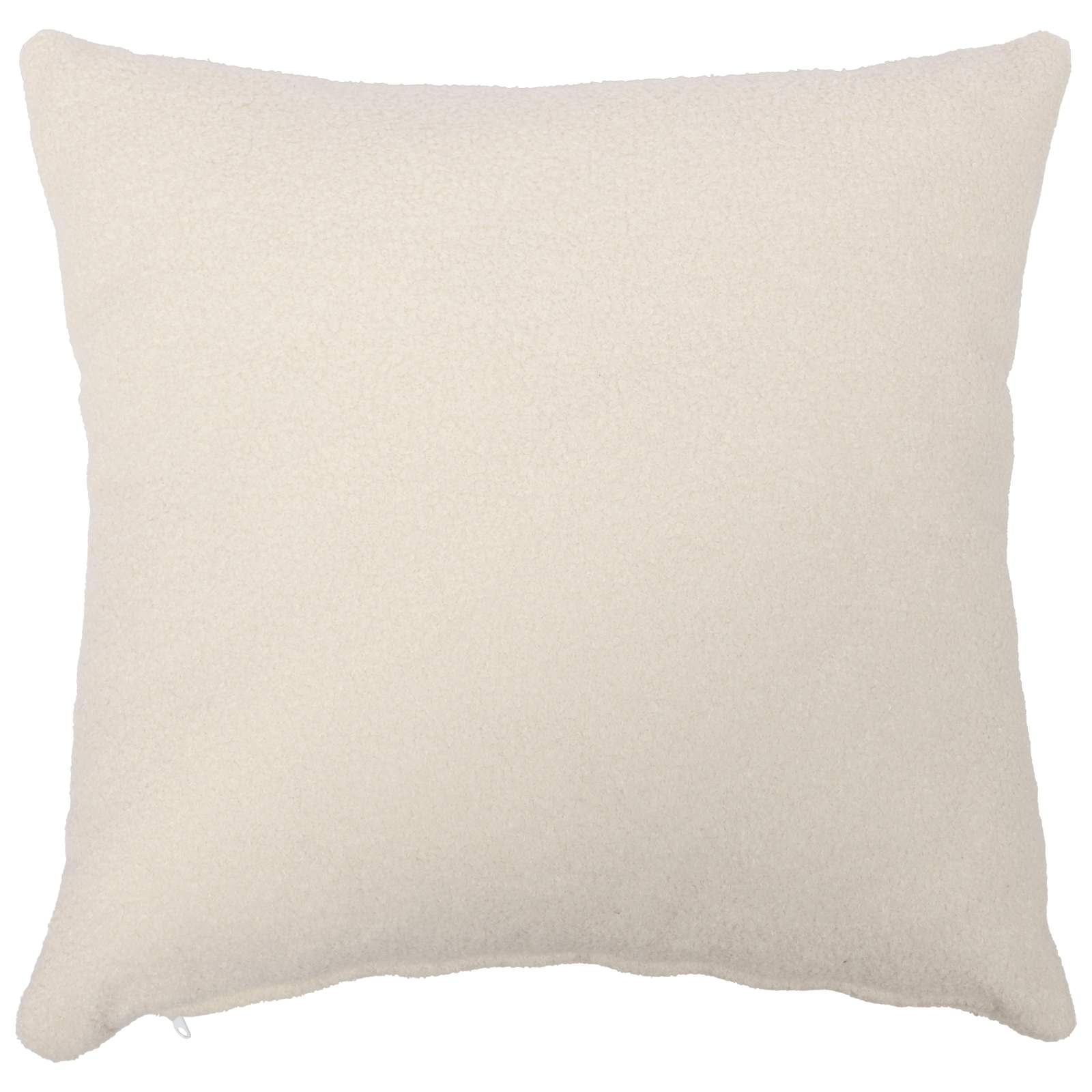 vidaXL Kussenloop HEERLEN Crèmekleurig Bouclé 80x80 cm - 32% Korting