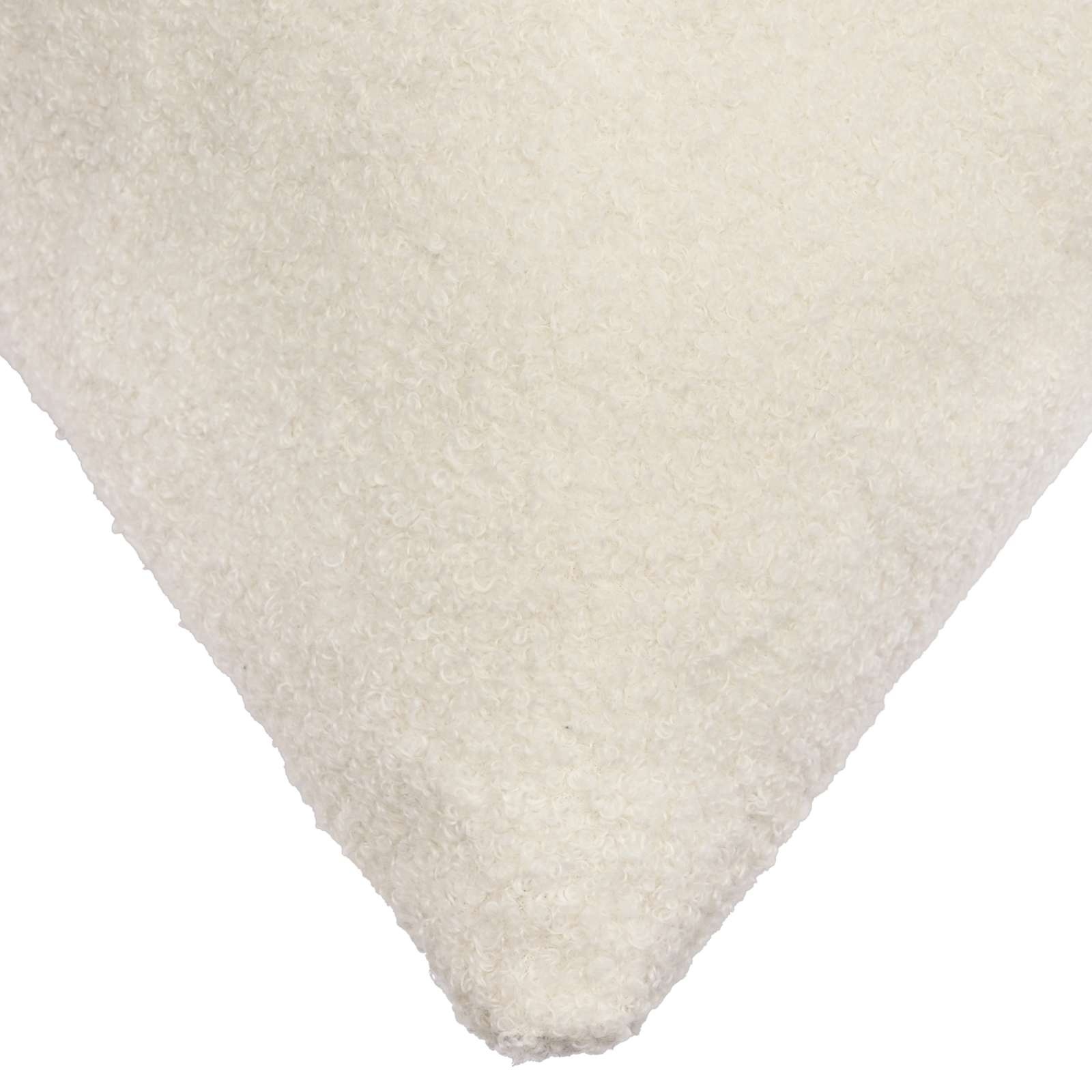 vidaXL Kussenloop HEERLEN Crèmekleurig Bouclé 80x80 cm - 32% Korting