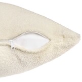 vidaXL Kussenloop HEERLEN Crèmekleurig Bouclé 80x80 cm - 32% Korting