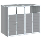Containerberging voor 2 bakken 144x81x113 cm Staal Grijs - 30% Korting!