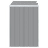 Containerberging voor 2 bakken 144x81x113 cm Staal Grijs - 30% Korting!