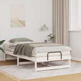vidaXL Bedframe Wit Grenenhout - 75 x 190 cm - 34% Korting