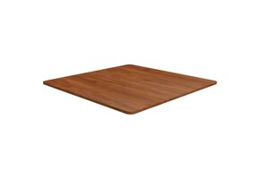 Eikenhouten Tafelblad Donkerbruin 80x80cm - 54% Korting