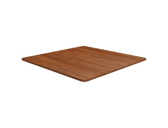 Eikenhouten Tafelblad Donkerbruin 80x80cm - 54% Korting