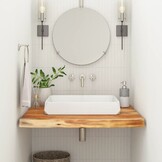 Acaciahouten Wastafelblad Vierkant 60x60cm - 57% Korting!