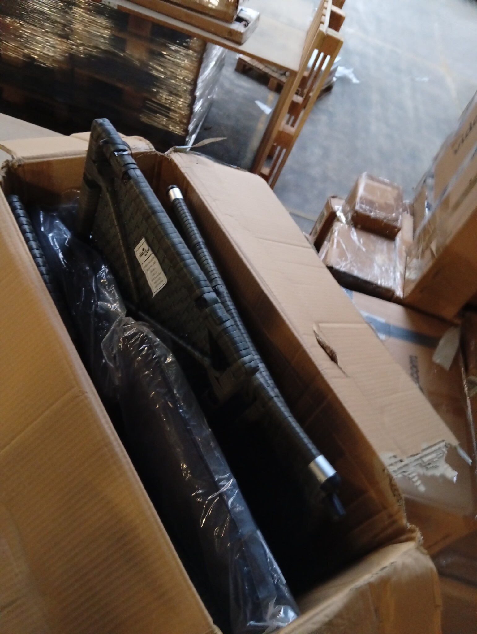 vidaXL Tuinstoel & Kruk Set met Kussens (53% Korting)
